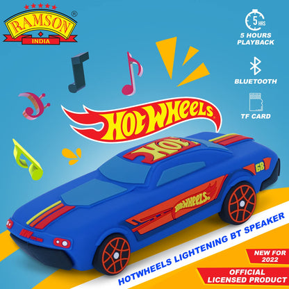 Hotwheels Mini Bluetooth Speaker | Wireless Portable Speaker with USB Charging Port, TF Card, 5hrs Playback