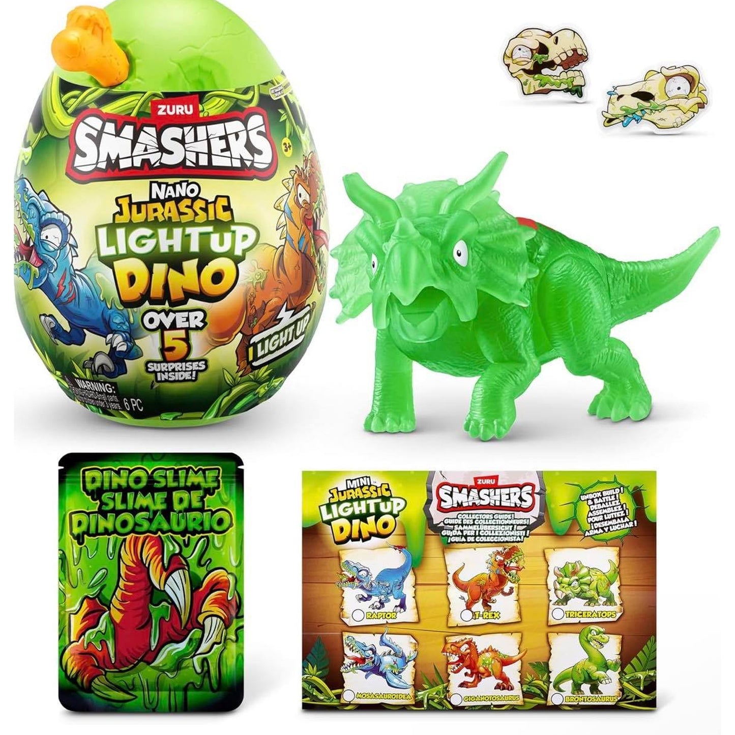ZURU Smashers Jurassic Light-Up Nano Egg