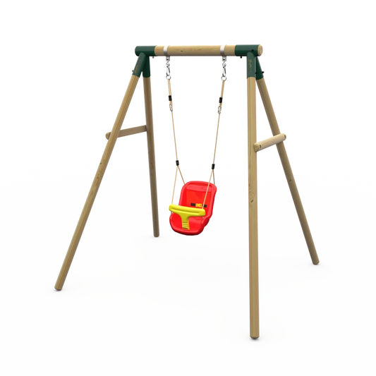 Plum Bush Baby Wooden Swing Set
