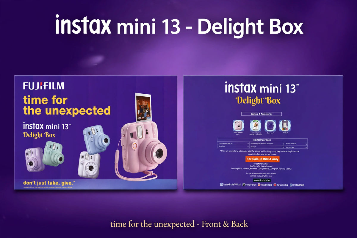 FUJIFILM INSTAX MINI 13 Instant Film Camera delight pack