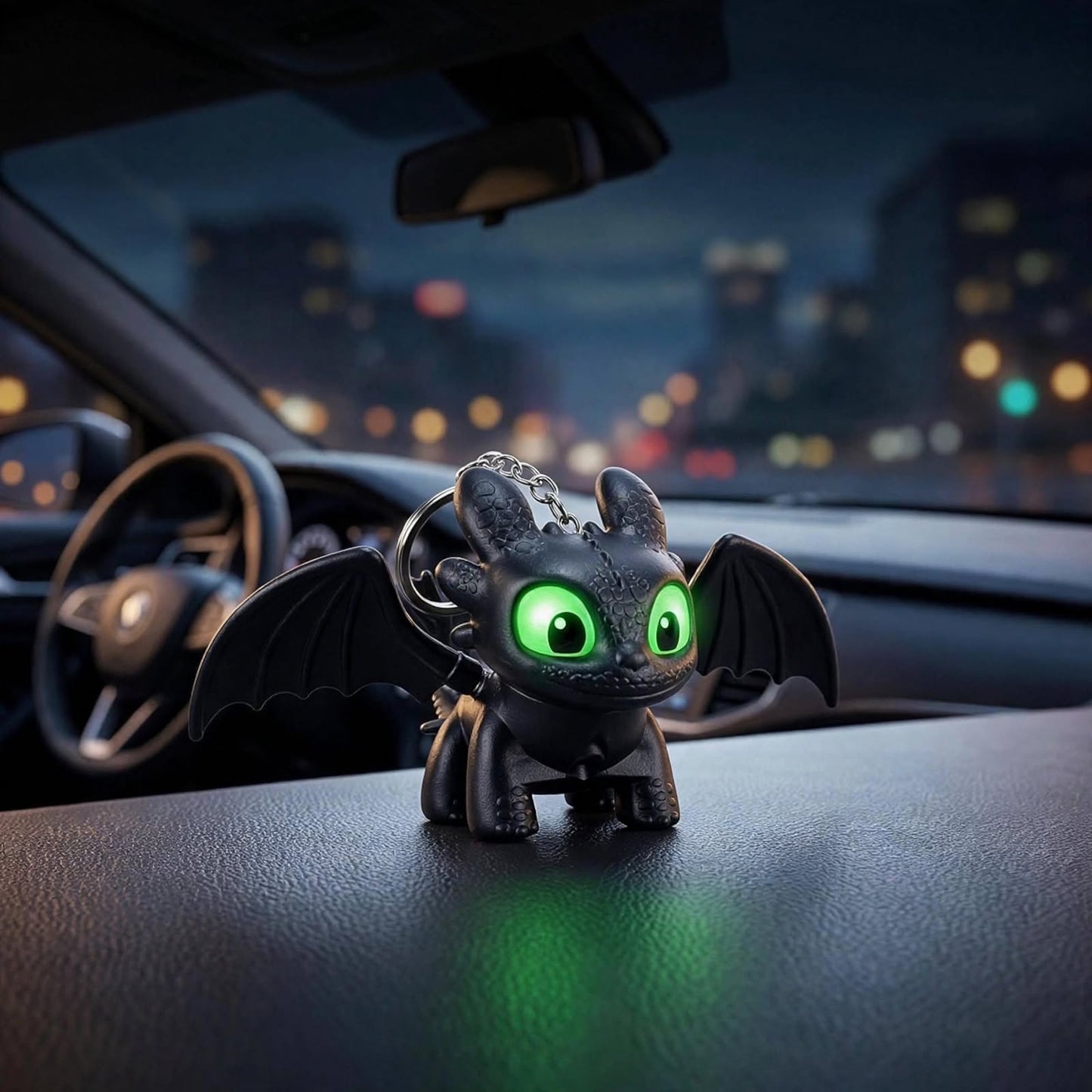 HOW TO TRAIN YOUR Dragon Keychain with LED Light & Moving Wings | Night Fury