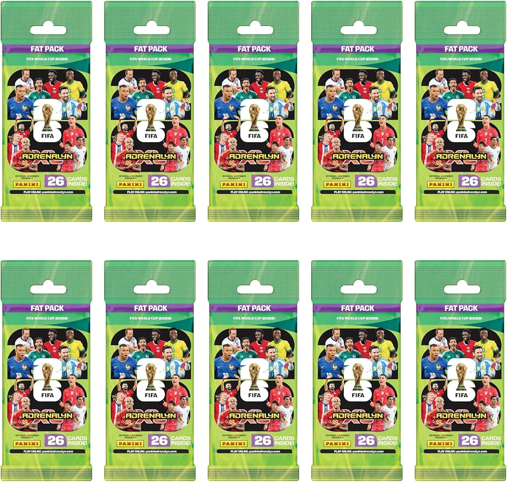 Panini FIFA World Cup 2026 Adrenalyn XL Fat Pack Trading Cards Official Football Collectible Cards