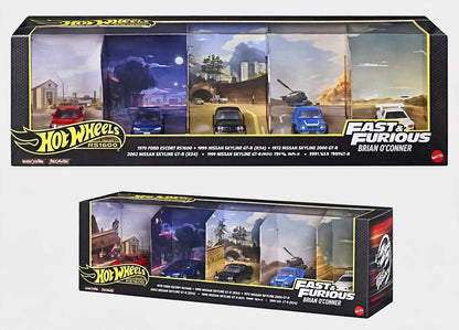Hot Wheels Premium Fast & Furious Brian O'Conner 5-Car Collector Set | 1:64 Diecast