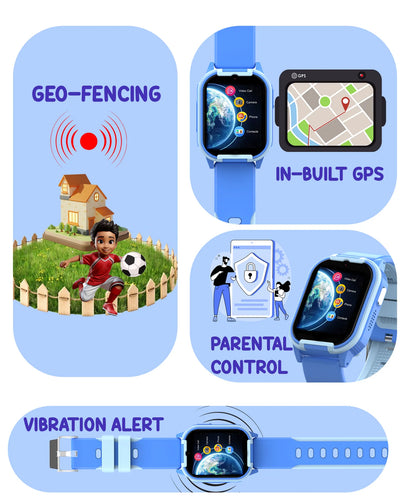 Spiky Gnome 4G Video Calling Smartwatch for Kids with Multi UI