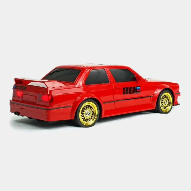 Whoosh 4WD BMW RC Drift Car – 20KM/H Proportional Control with LED Lights & Spare Tires