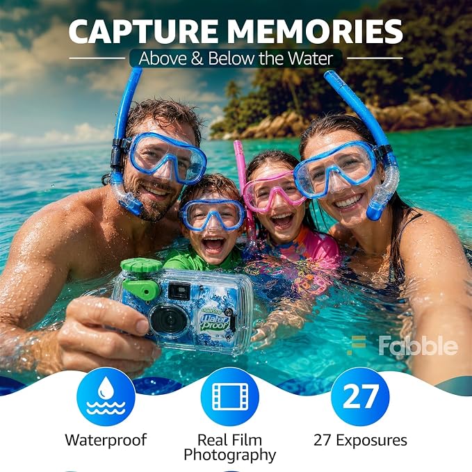 Fujifilm Quick Snap Waterproof 35mm Single Use Camera | Floating Foam Strap