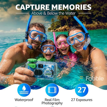 Fujifilm Quick Snap Waterproof 35mm Single Use Camera | Floating Foam Strap