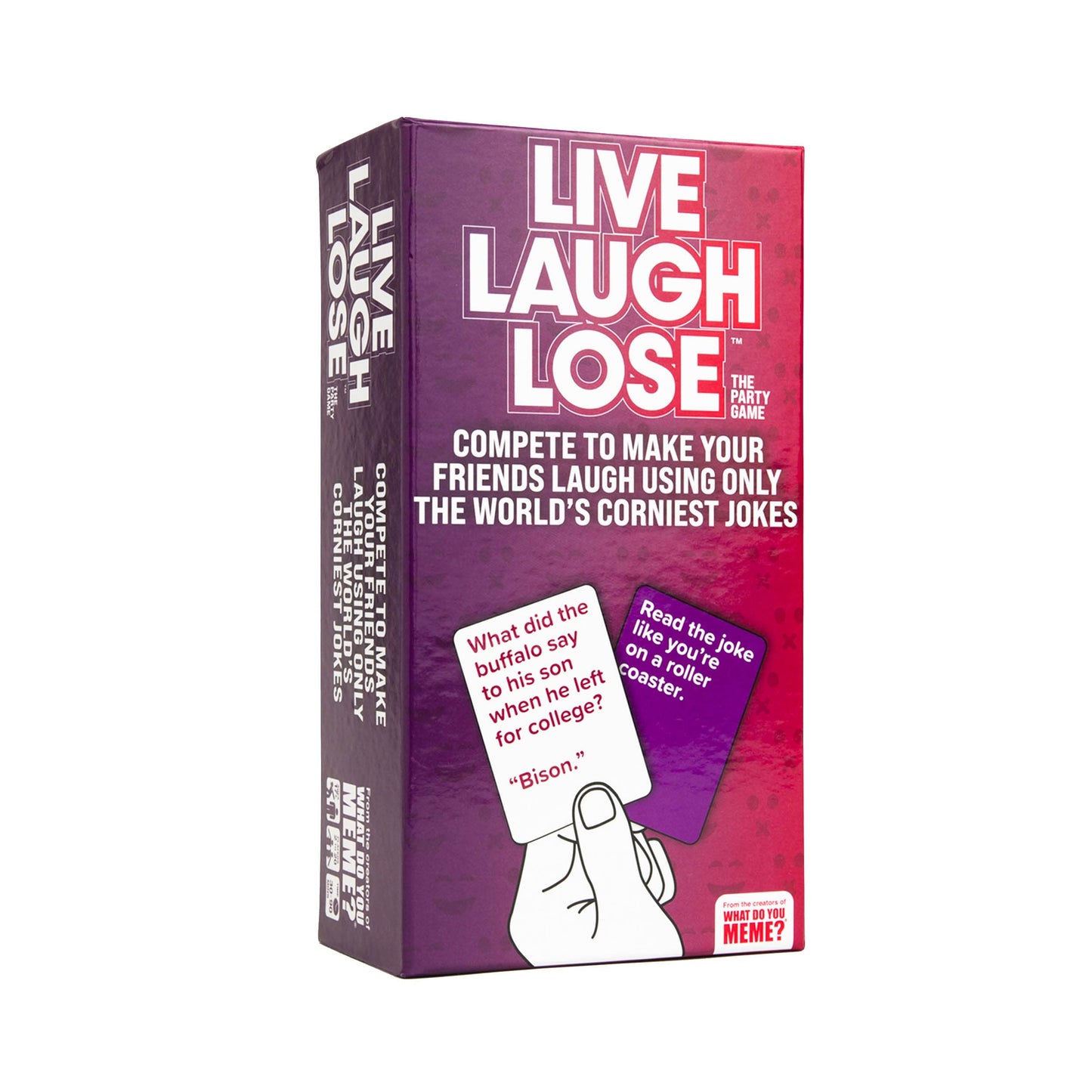 Live Laugh Lose Funny Party Card Game Compete with Corny Jokes Hilarious Card Game for Friends Family