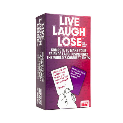 Live Laugh Lose Funny Party Card Game Compete with Corny Jokes Hilarious Card Game for Friends Family