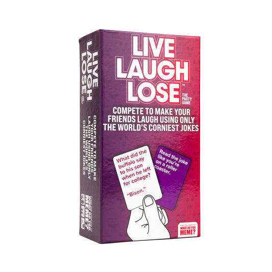 Live Laugh Lose Funny Party Card Game Compete with Corny Jokes Hilarious Card Game for Friends Family
