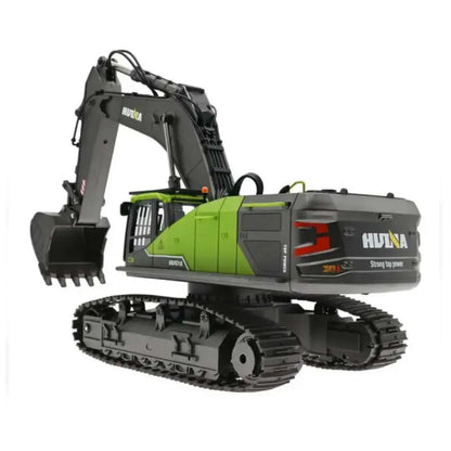 Huina 1593 RC Excavator 1/14 Scale – 2.4GHz Construction Truck with 360° Rotation & Metal Attachments