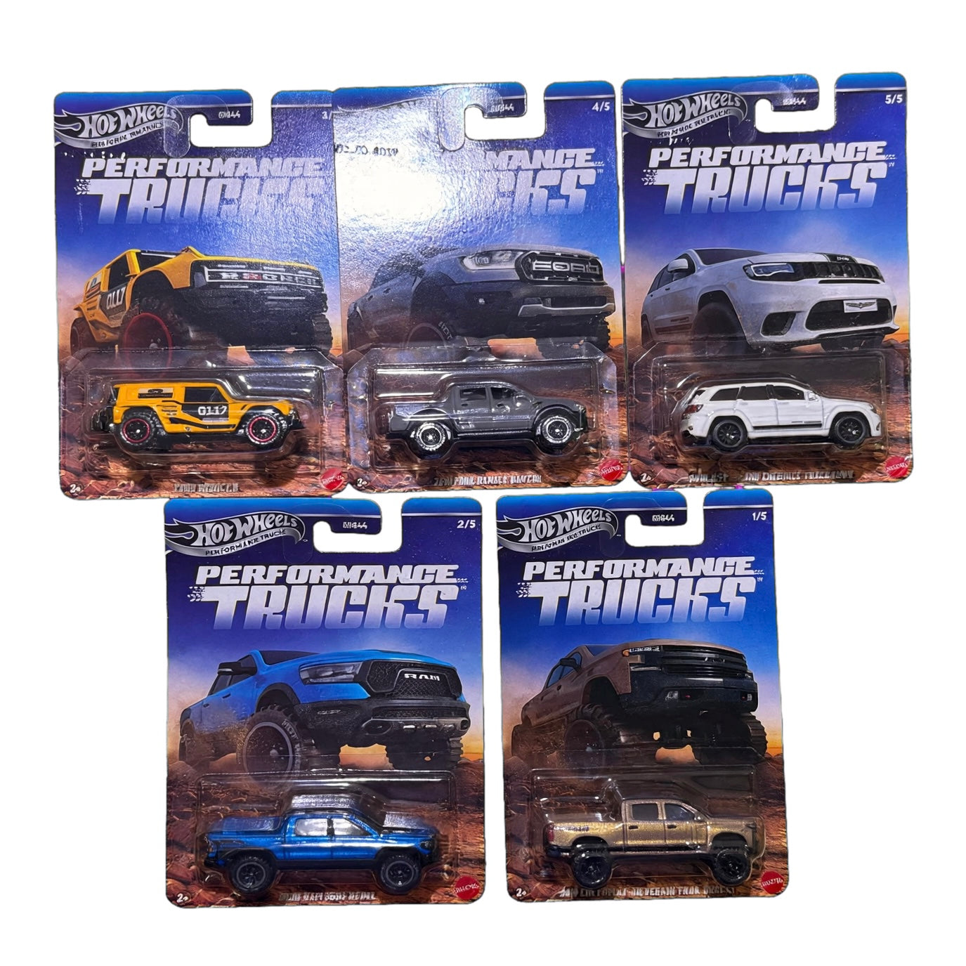 Hot Wheels Performance Trucks set of 5