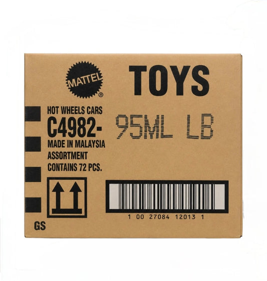 Hot Wheels 2026 Factory-Sealed L Case – 72 Original Mattel 1:64 Die-Cast Cars | Brand New Unopened Master Carton