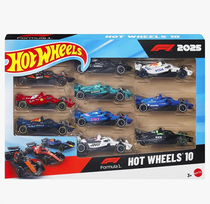 HOT WHEELS FORMULA 1 10-PACK DIECAST CARS SET | 1:64 SCALE OFFICIAL F1 COLLECTION