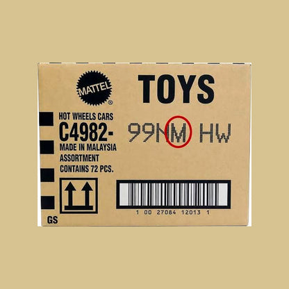 Hot Wheels 2026 Factory-Sealed M Case – 72 Original Mattel 1:64 Die-Cast Cars | Brand New Unopened Master Carton