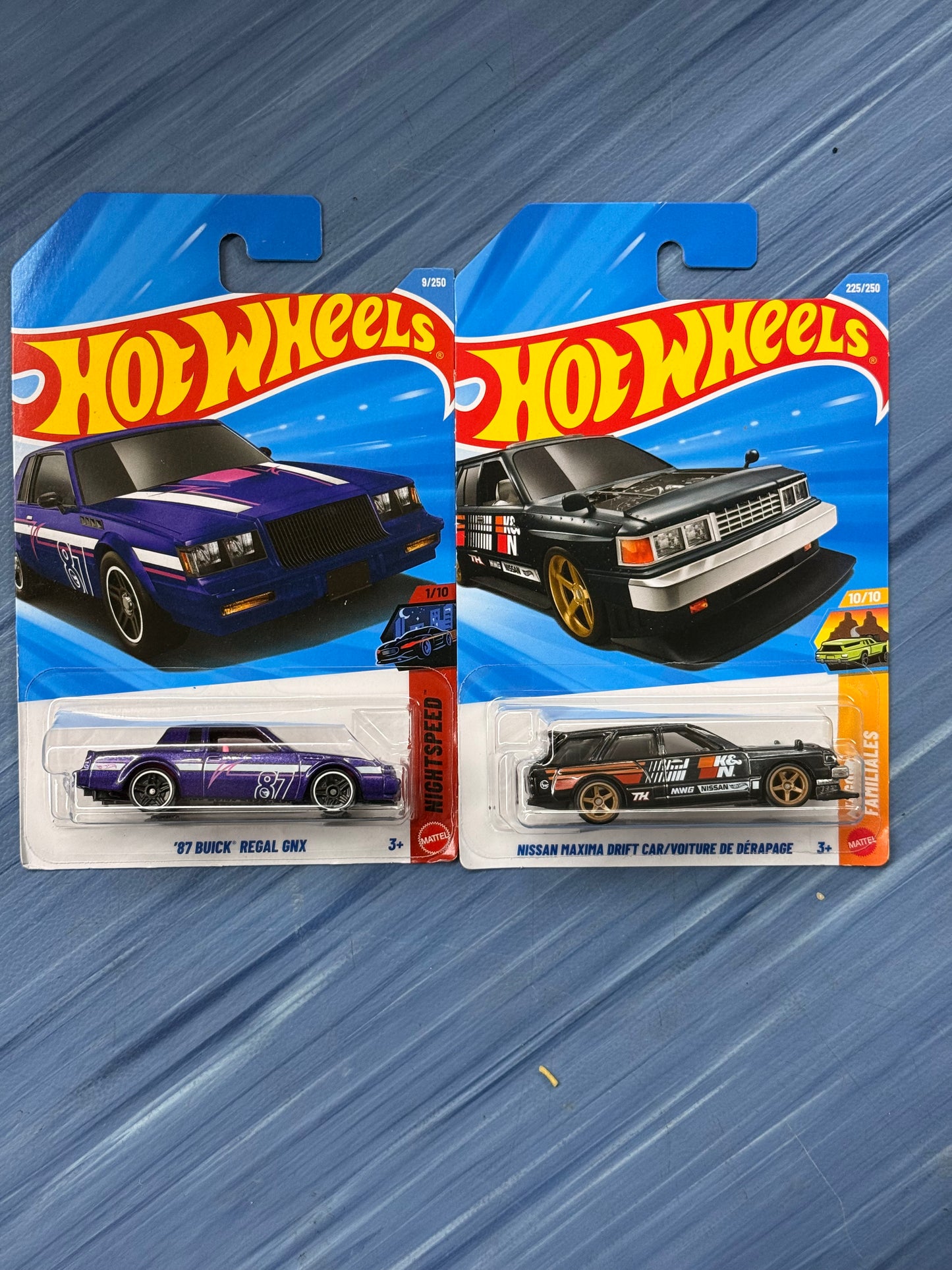 Hotwheels Brian o Conner plus 
 87 Buick Regal GNX
Nissan Maxima Drift Car - Super Treasure Hunt