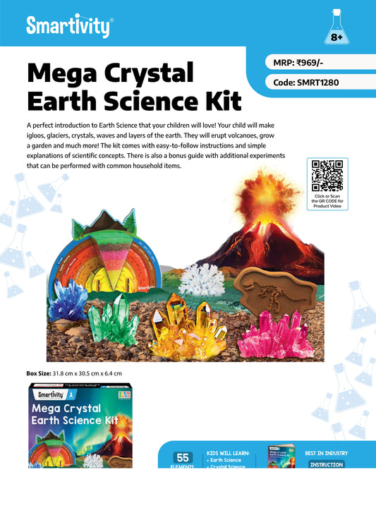 SMRT1280 Mega Crystal Earth Science Kit