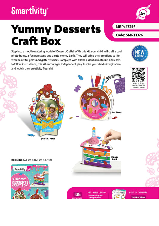 SMRT1326 Yummy Desserts Craft Box