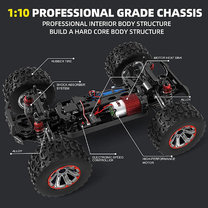 4WD RC Monster Truck High Speed Off-Road Rock Crawler Remote Control Car